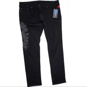 TRUE RELIGION Mens Embroidered Rocco Skinny Jeans